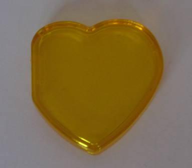 Beanie Baby Tag Cover (Yellow Heart)